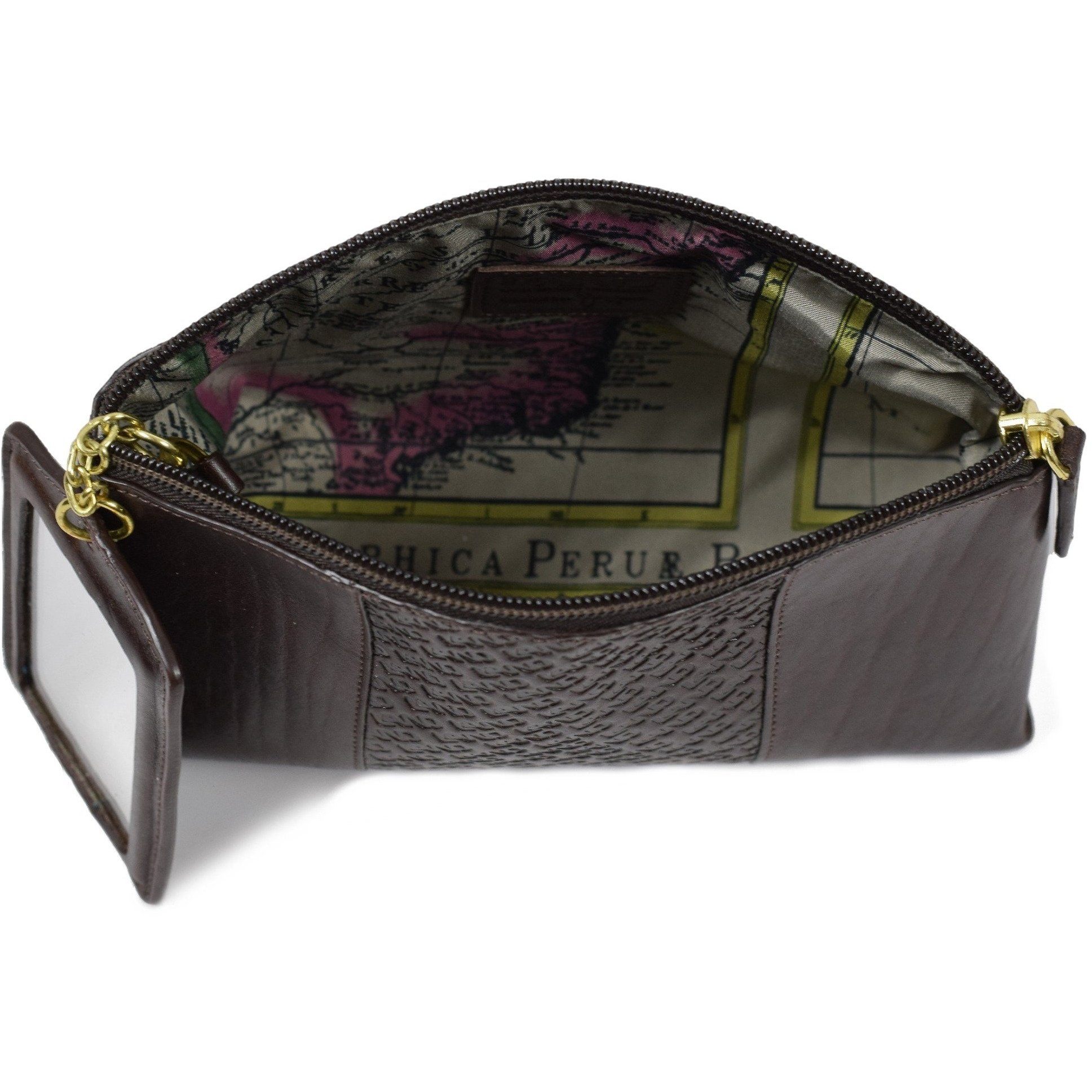 Limited Cosmetic Pouch With Mirror, Cosmetic Pouch | LAND Leather