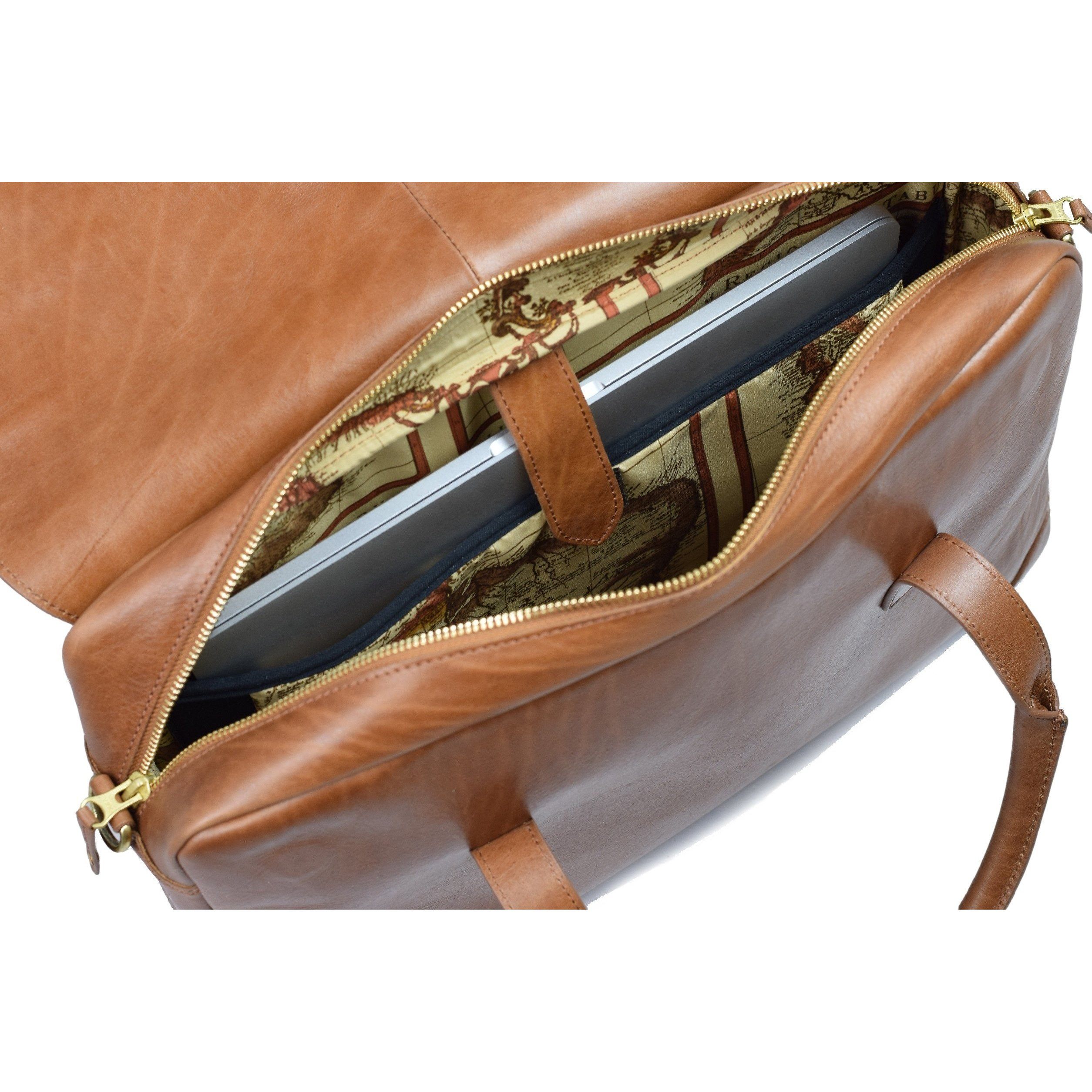 Limited Manhattan Flap Brief, Briefcase | LAND Leather