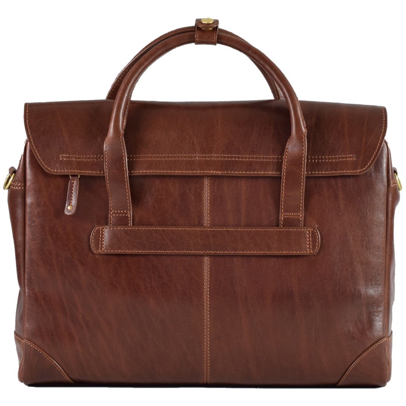 Limited Manhattan Flap Brief, Briefcase | LAND Leather