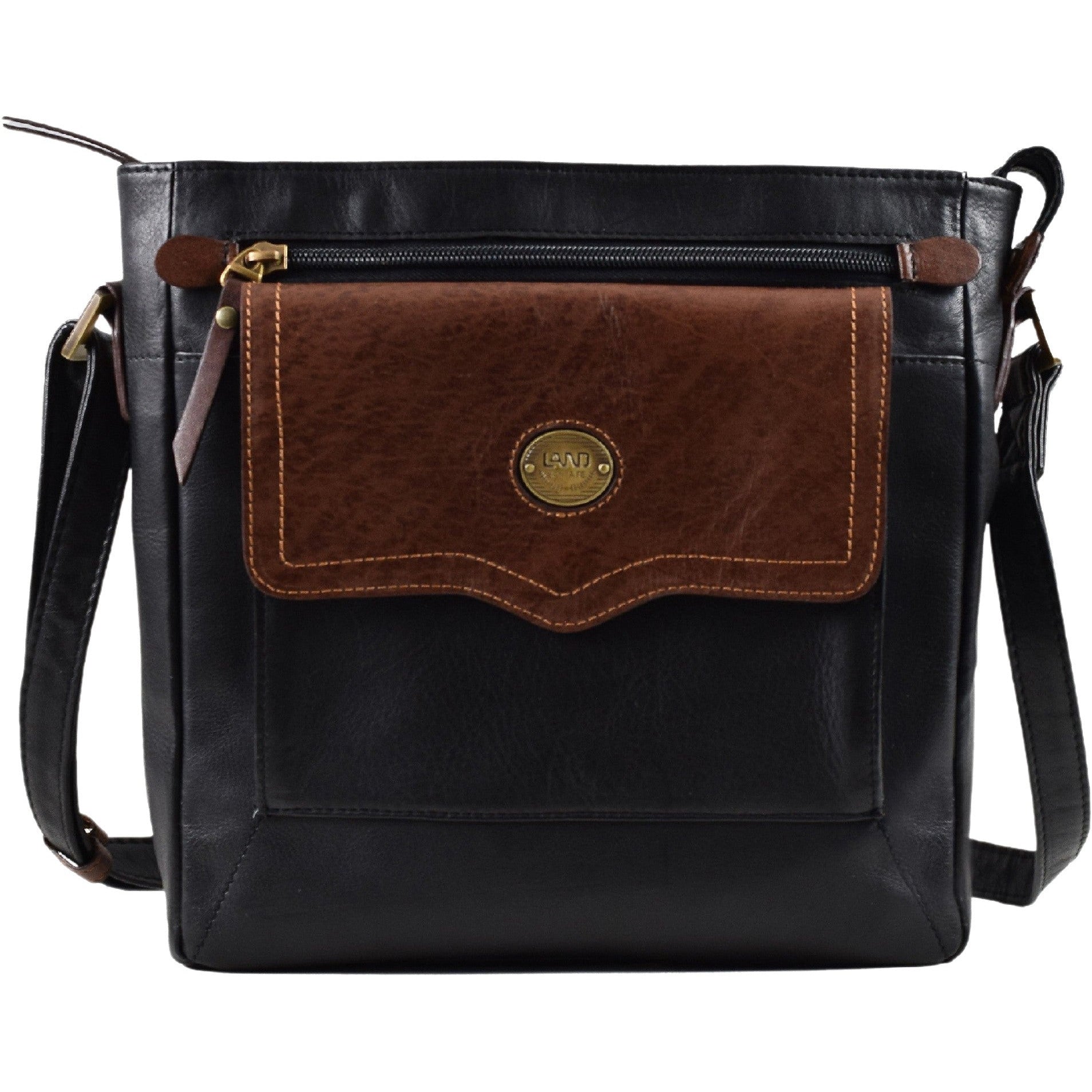 Santa Fe Zip Top Crossbody - LAND Leather Goods