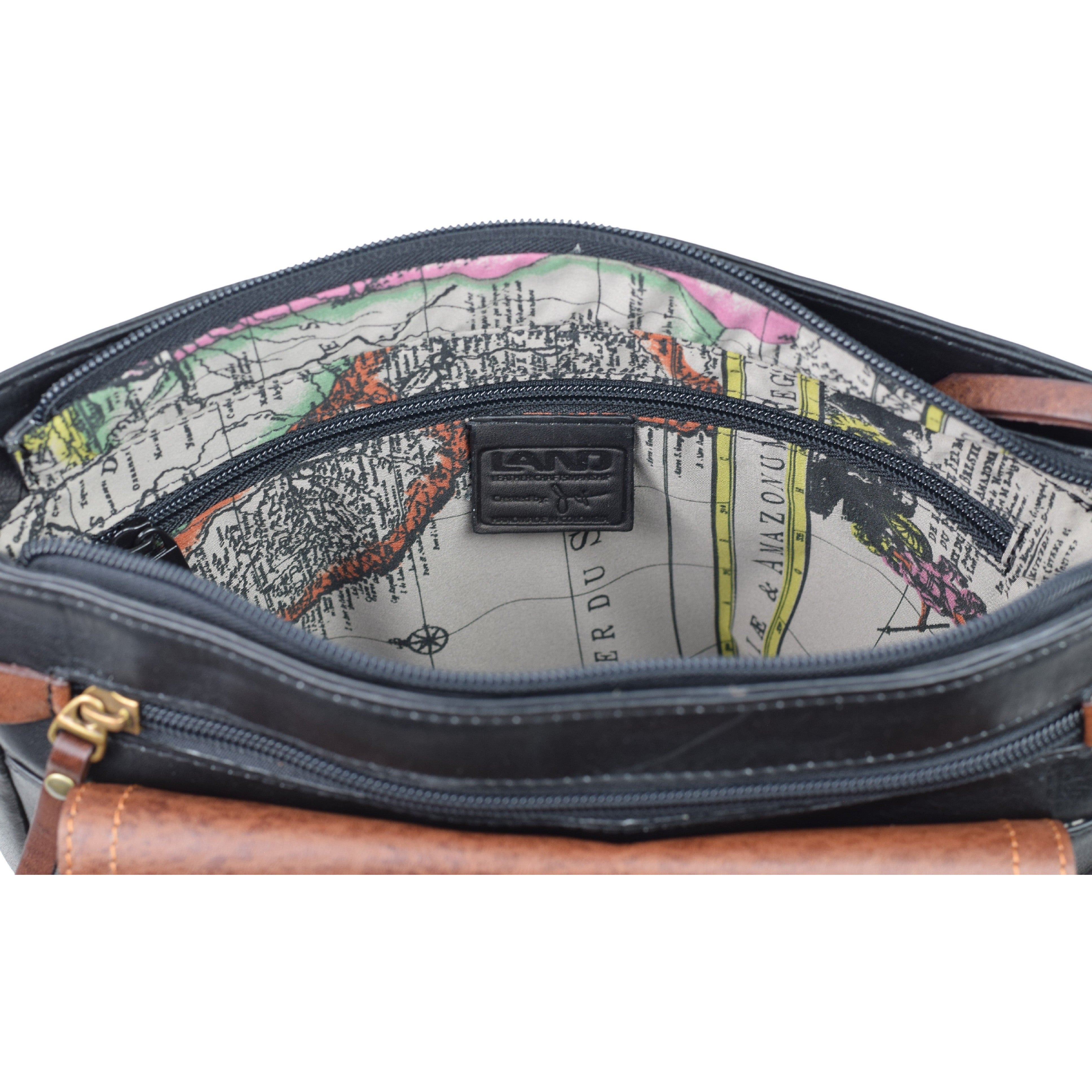 Santa Fe Zip Top Crossbody - LAND Leather Goods