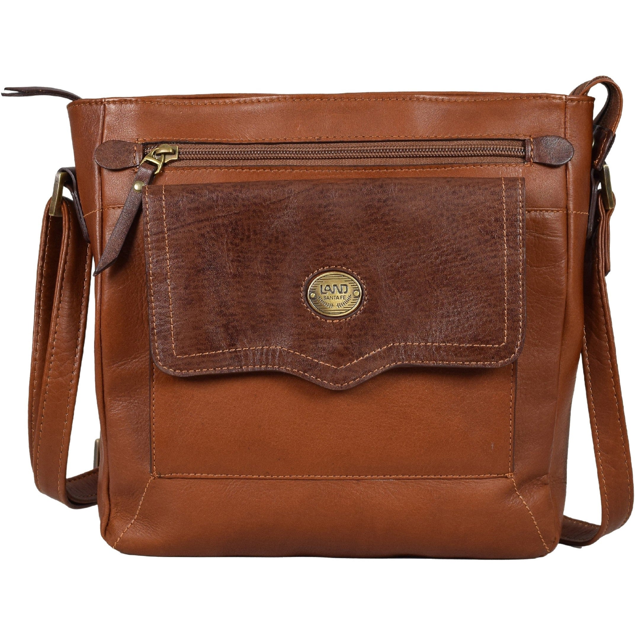 Santa Fe Zip Top Crossbody - LAND Leather Goods