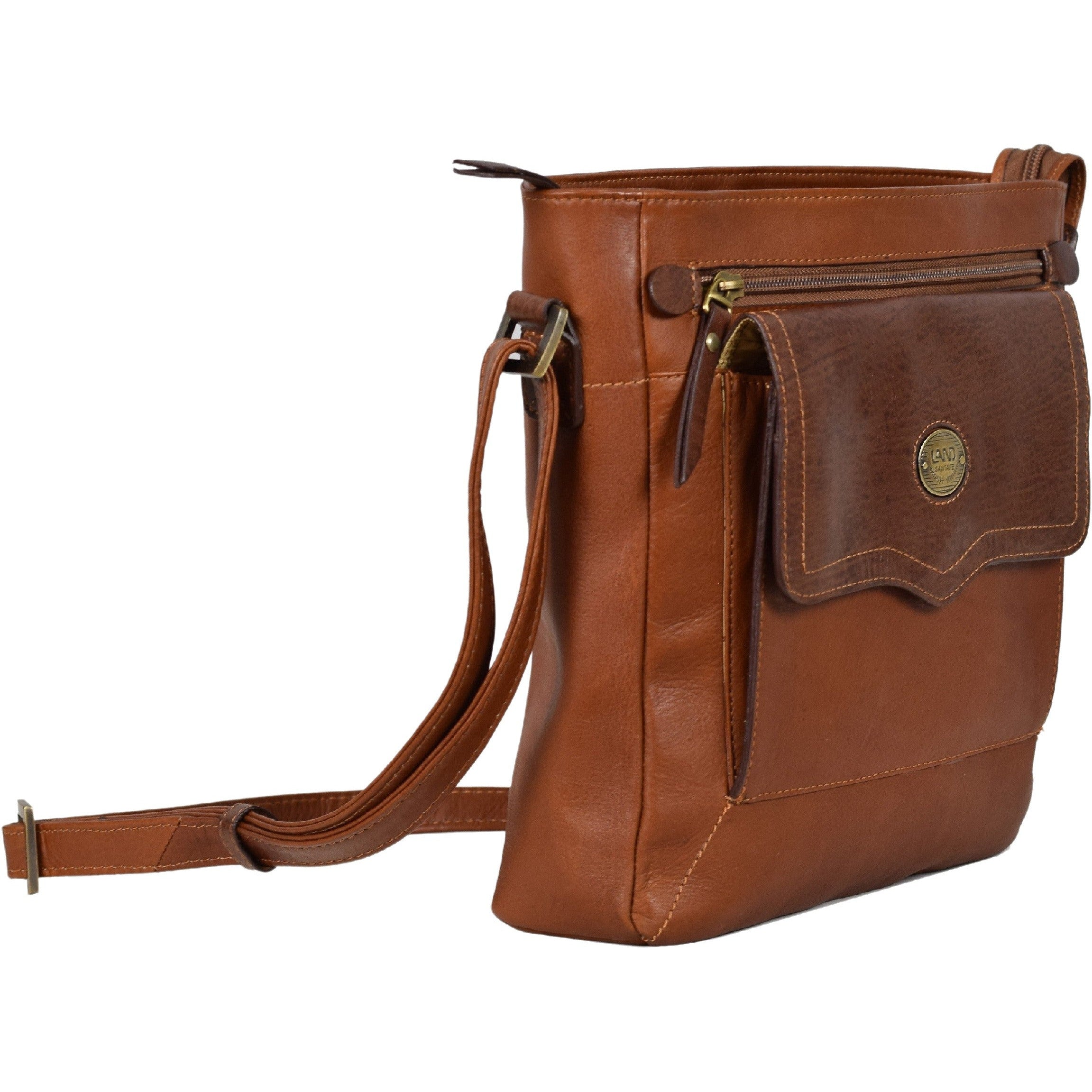 Santa Fe Zip Top Crossbody - LAND Leather Goods