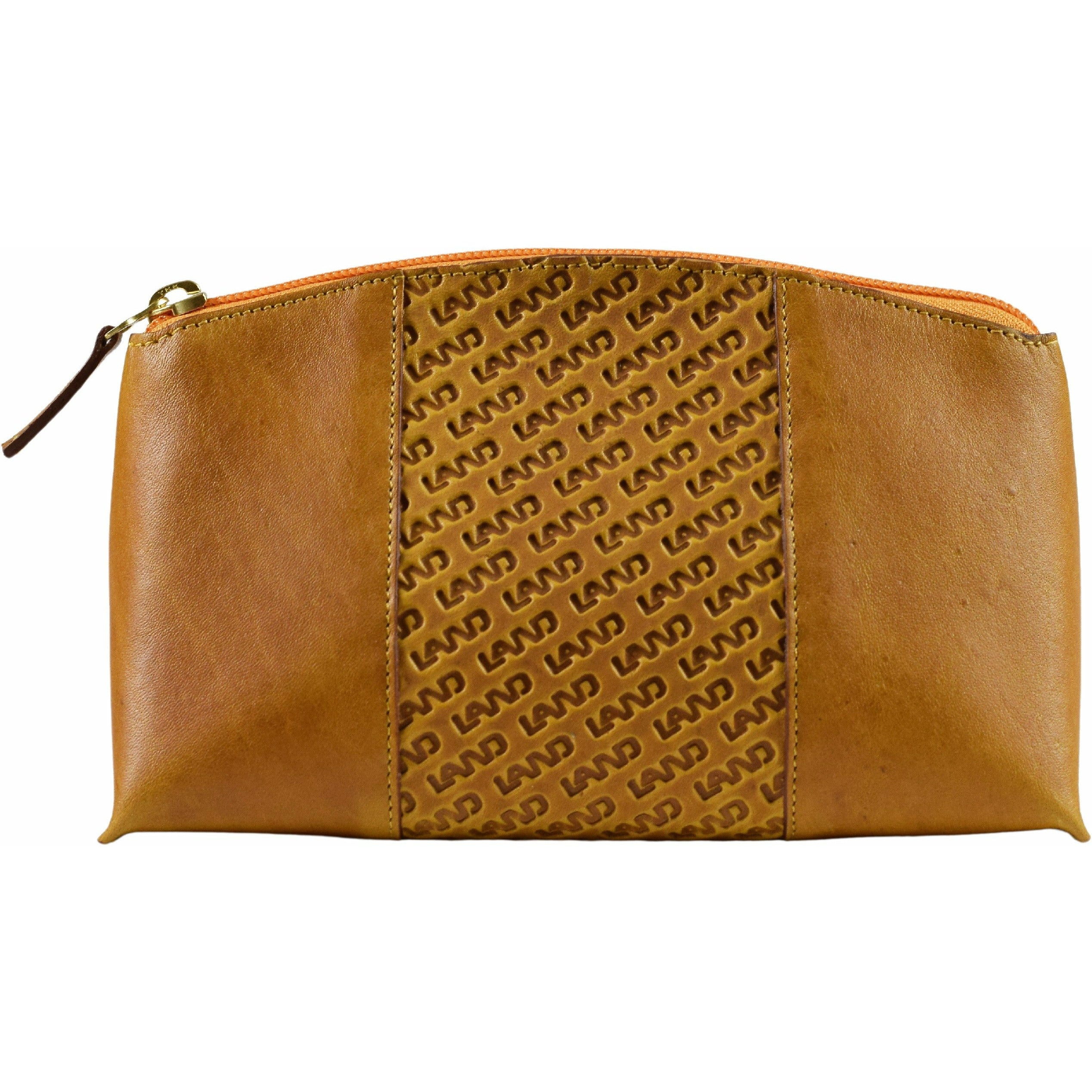 Limited Cosmetic Pouch With Mirror - LAND Leather Goods