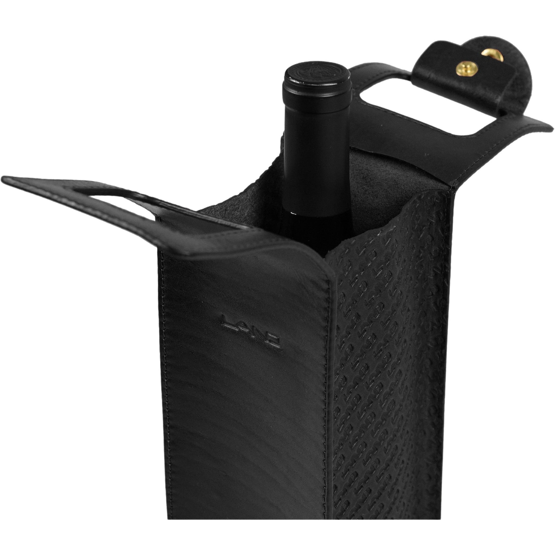 Limited Wine Bottle Tote - LAND Leather Goods