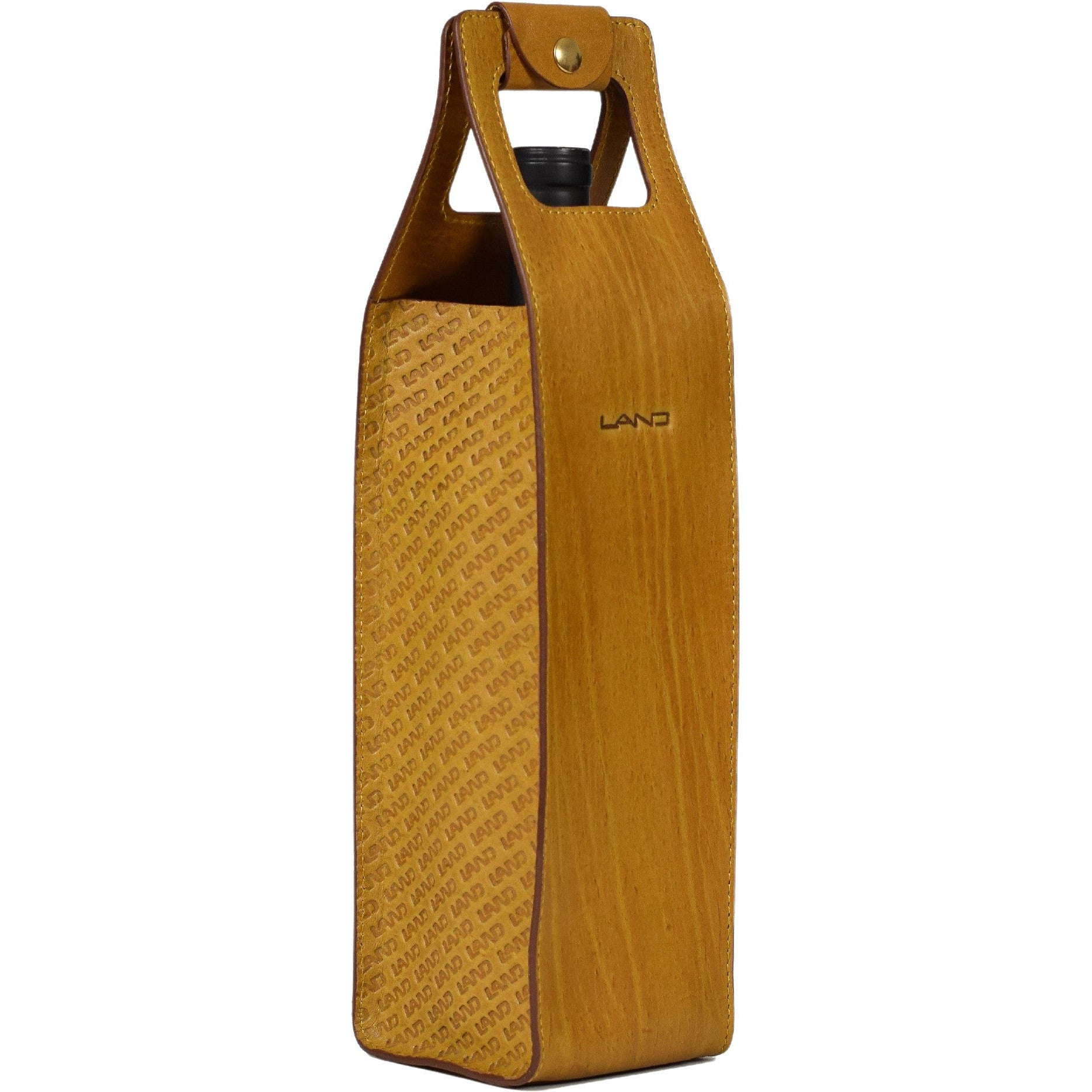 Limited Wine Bottle Tote - LAND Leather Goods